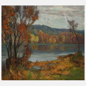 Oskar Kasper, Herbstliche Seelandschaft