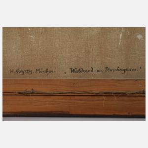 Hugo Kreyssig, "Waldrand am Starnbergersee"