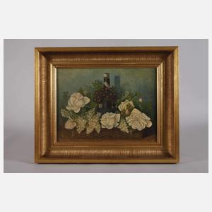 Henk Kuipers, attr., Blumenstillleben mit Weinflasche