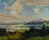 Georg Lehmann-Fahrwasser, attr., See im Alpenvorland