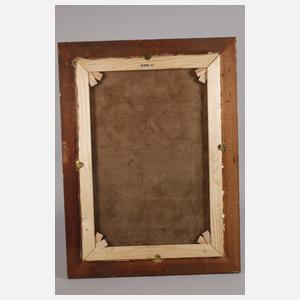 O. Leuschner, Schlummerndes Mädchen mit Puppe