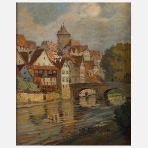 J. Magerfleisch, "Stadtansicht von Besigheim"