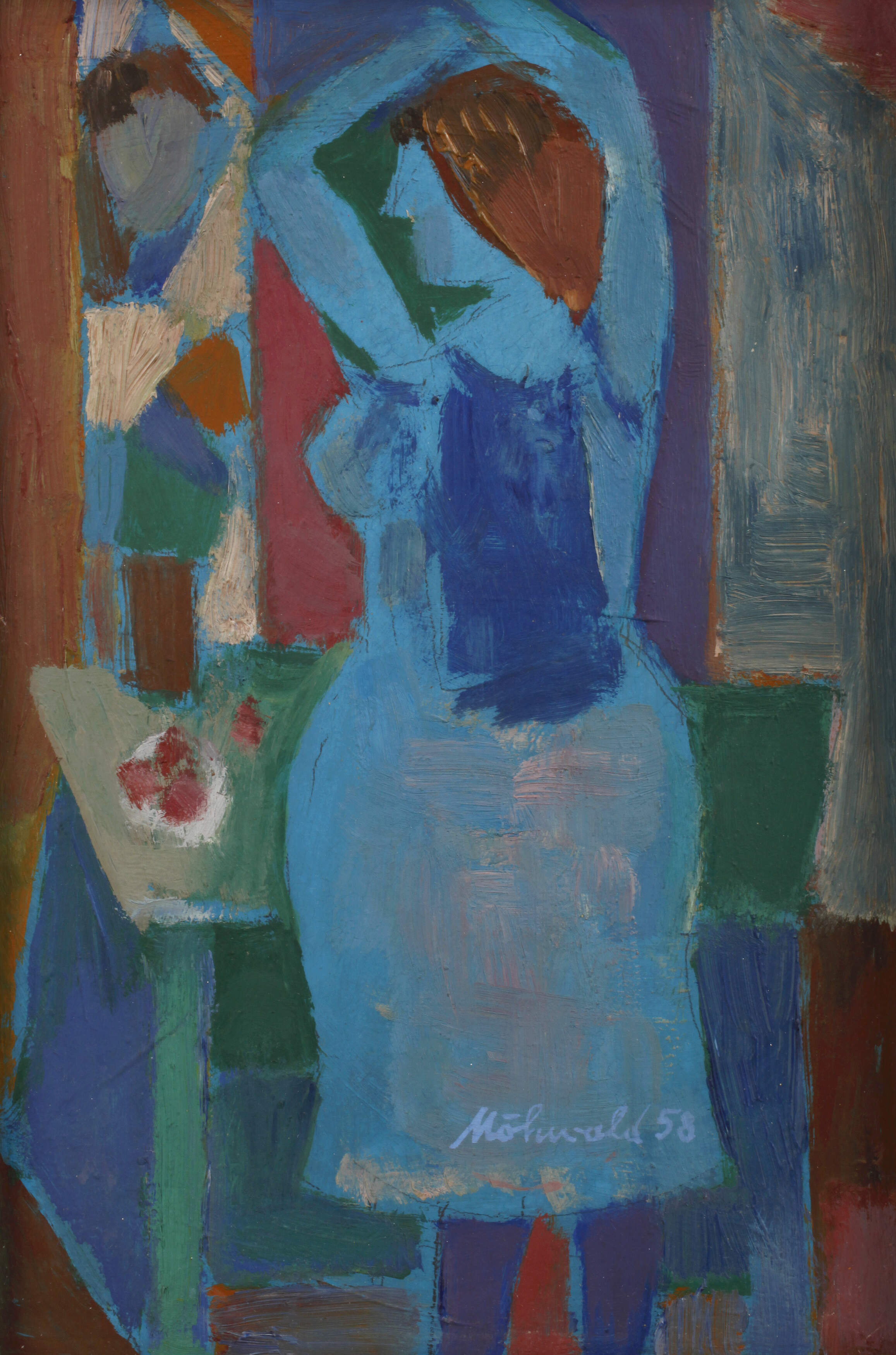 Otto Möhwald, Frau vor Spiegel