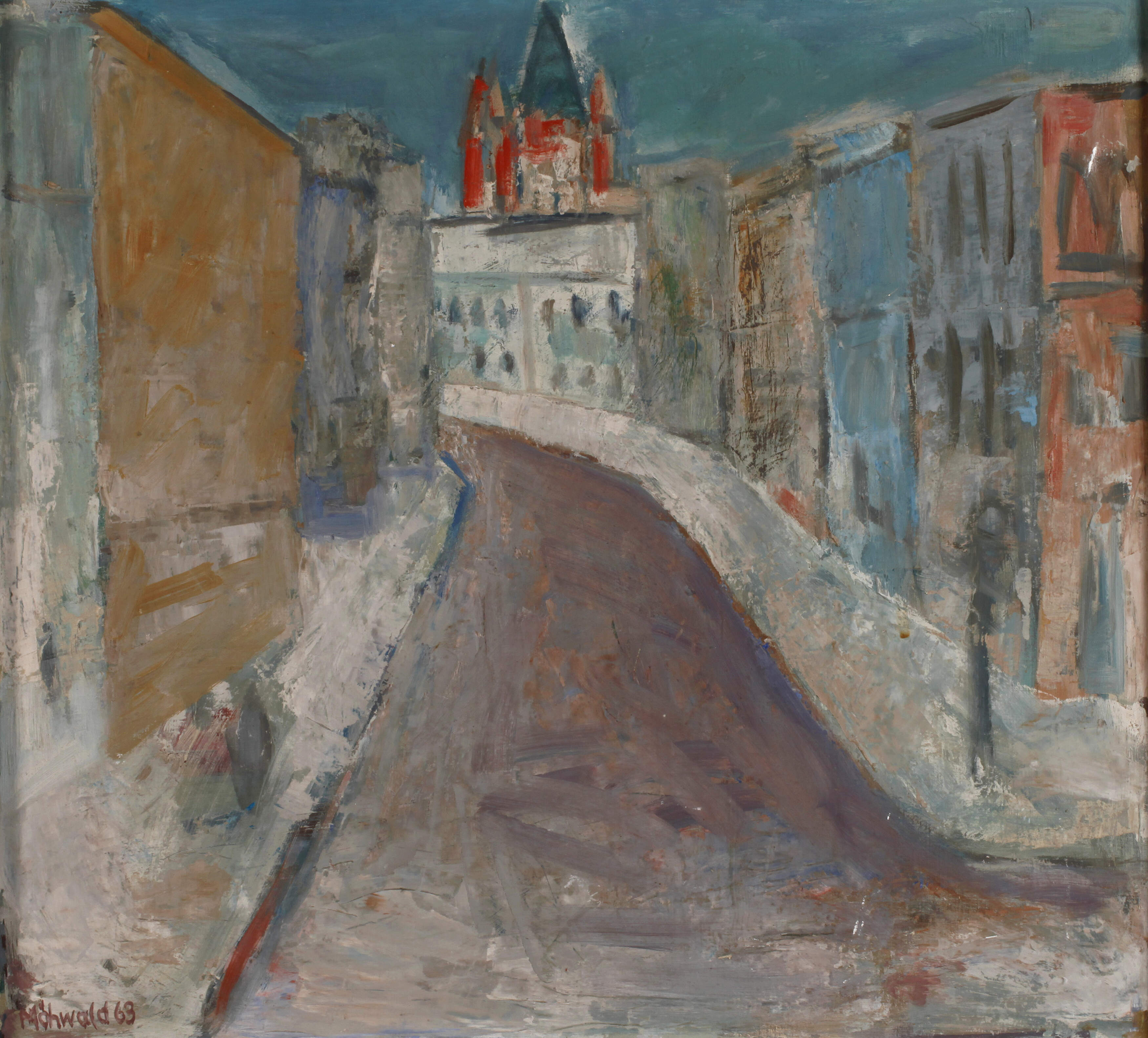 Otto Möhwald, Stadtansicht von Halle (Saale)