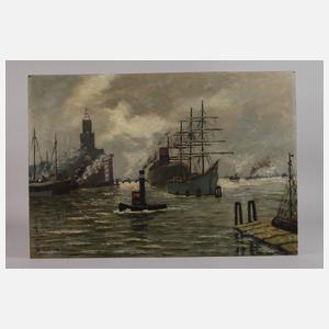 Wilhelm Mosblech der Jüngere, Hamburger Hafen