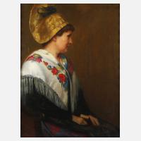 Georg Rank, Frau in Linzer Tracht111