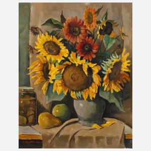 Gustav Wilhelm Reutter, attr., Sonnenblumen