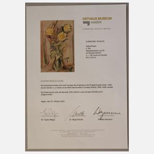 Prof. Christian Rohlfs, Gelbe Rosen