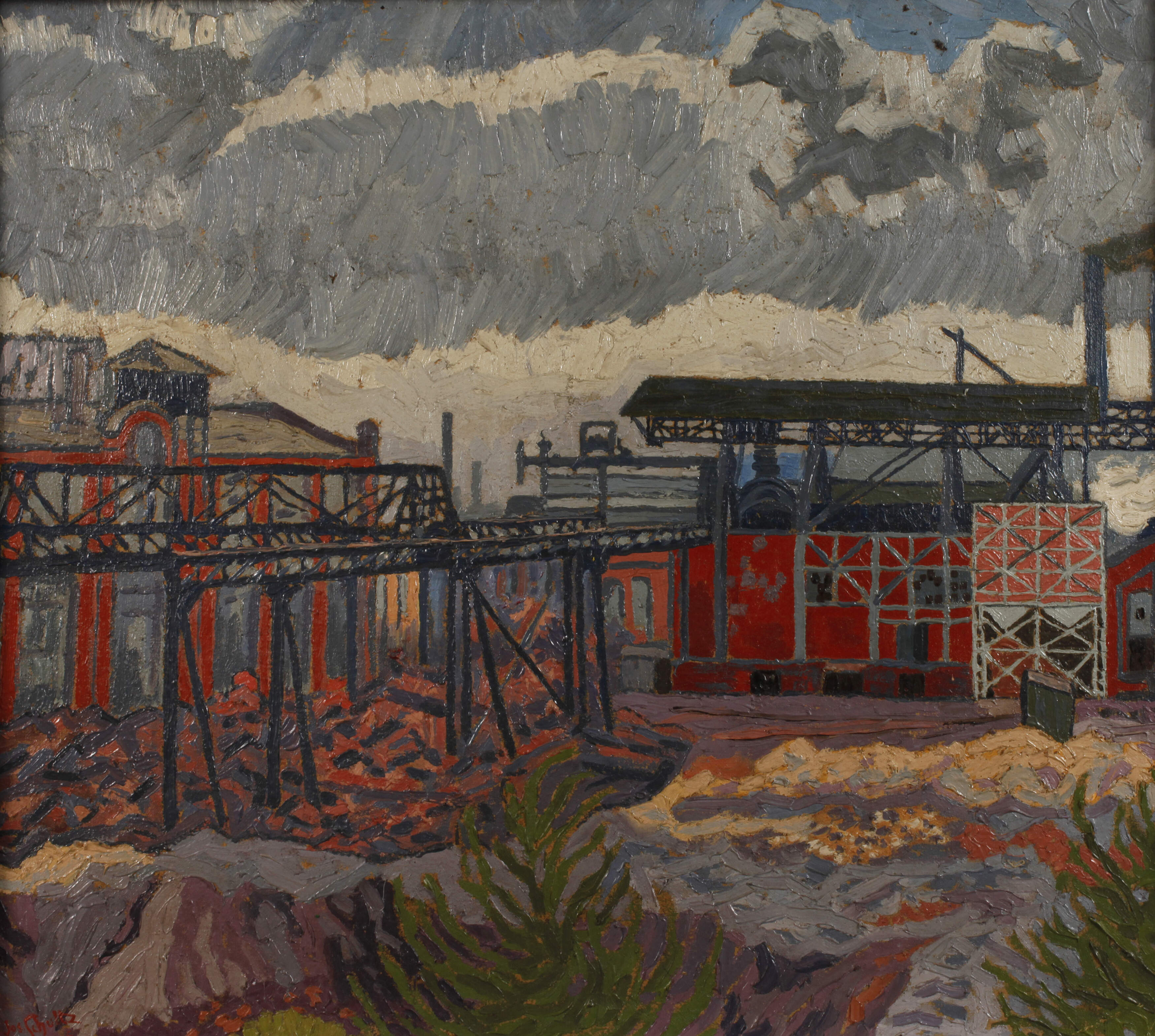 Josef Schultz, Industrieanlage