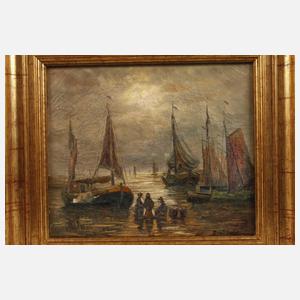 Max Schulze, Fischer am Strand