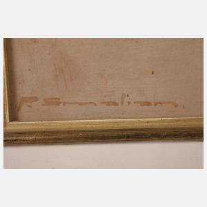 Paul Smalian, Portrait eines Mädchens im Profil