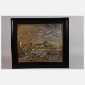 Hans Troschel, Landschaft am Fluss