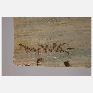 Hans Völcker, "Hafeneinfahrt Warnemünde"