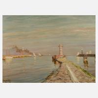 Hans Völcker, "Hafeneinfahrt Warnemünde"111