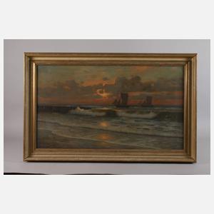 Carl Watzelhan, Sonnenuntergang am Meer