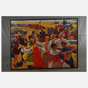 G. Welzow, Ländliche Festszene