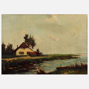 K. Wermelo, Häuschen am Flussdelta