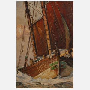 Fischerboote im Wind