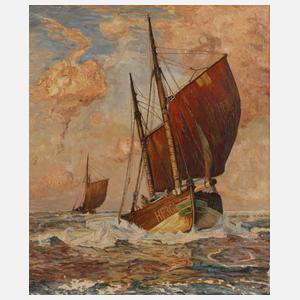 Fischerboote im Wind