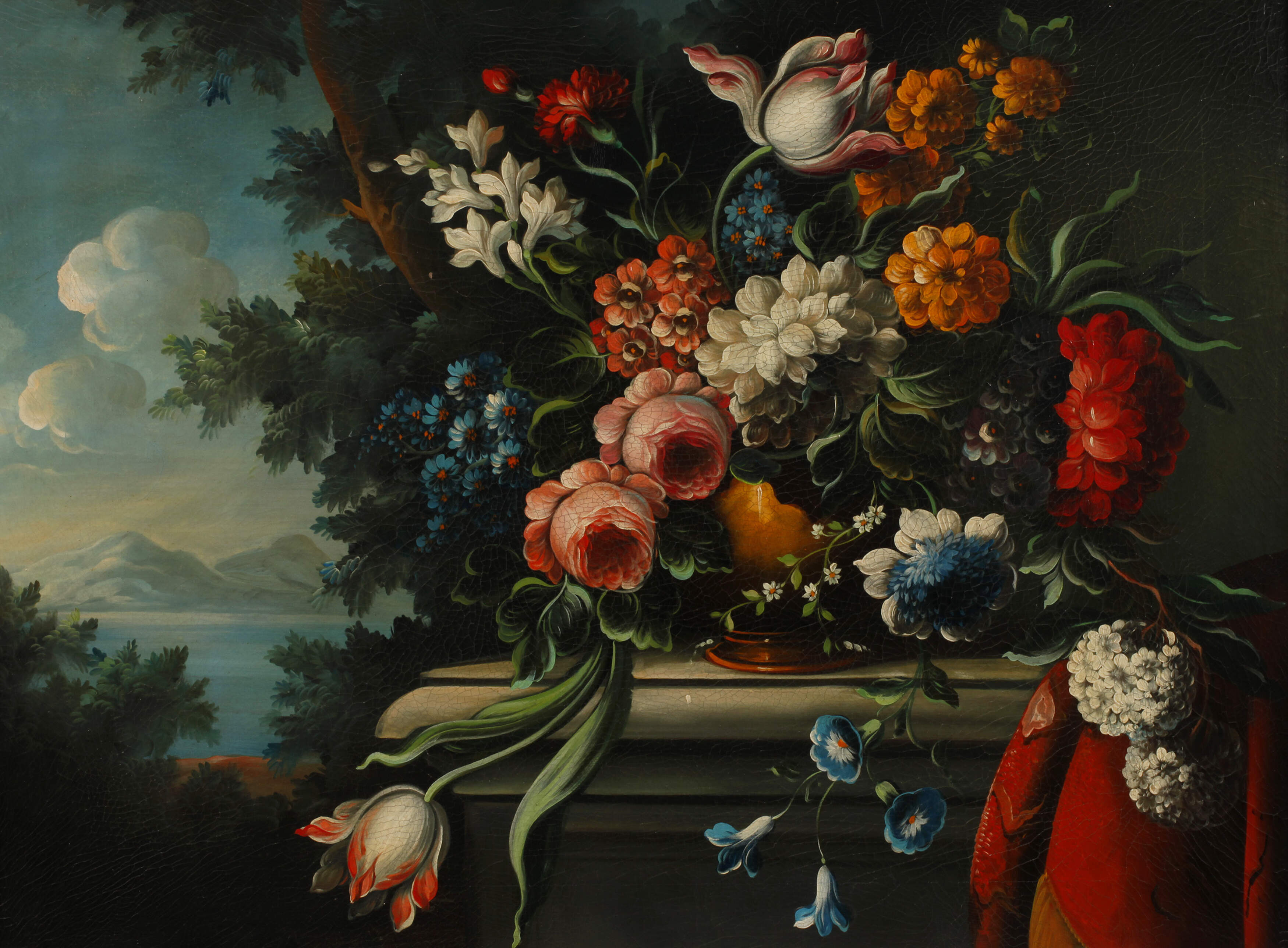 Blumenstillleben in barocker Manier