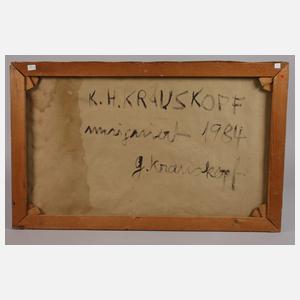 Karl Heinz Krauskopf, attr., Abstrakte Komposition