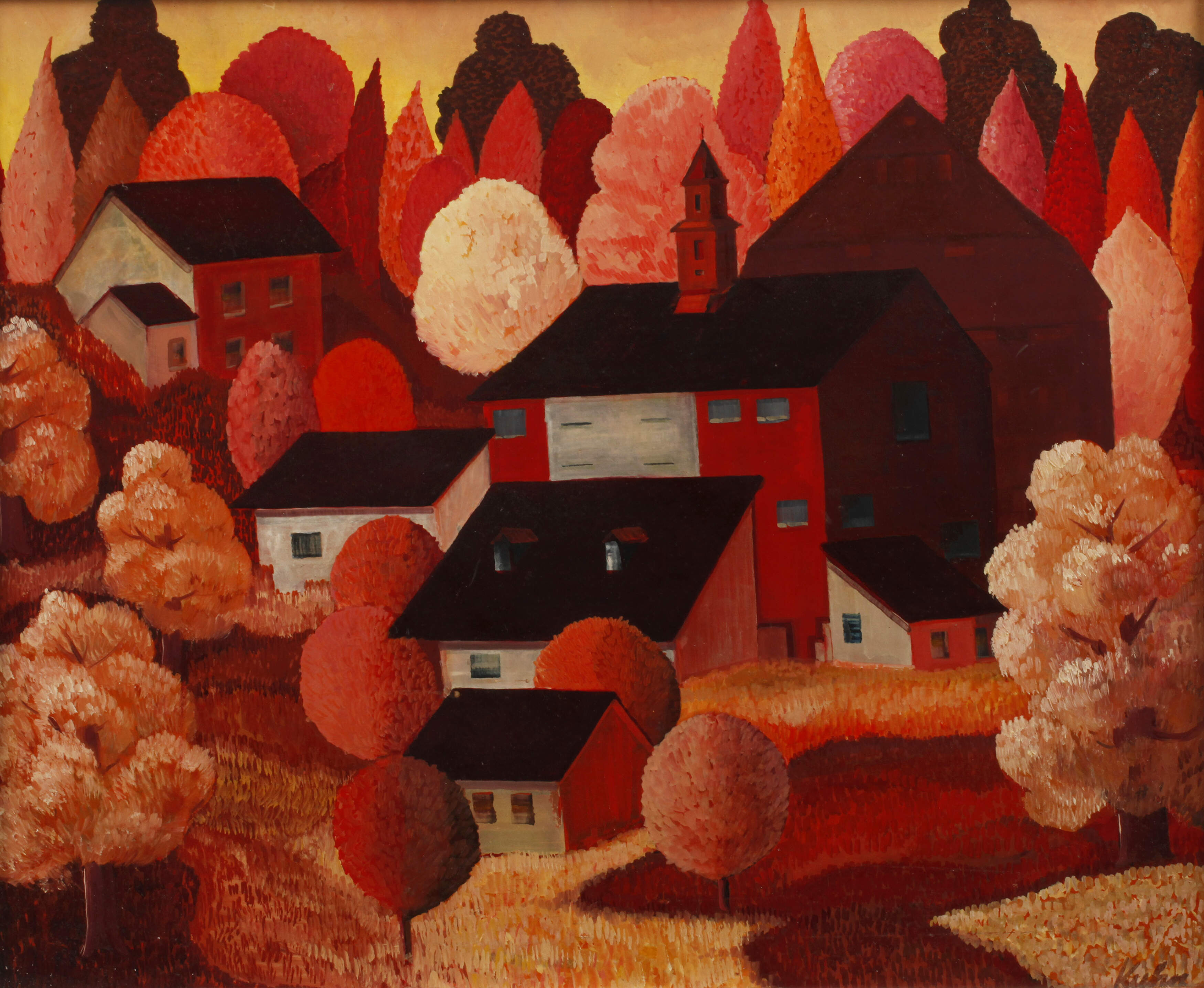 Kuhn, Häuser und Wald