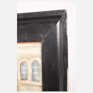 Café am südländischen Fischerhafen