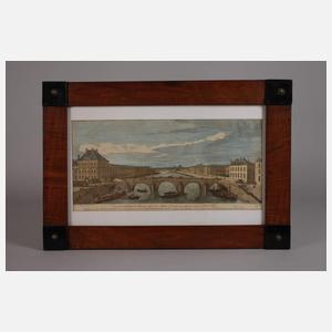 Biedermeierrahmen mit Parisansicht