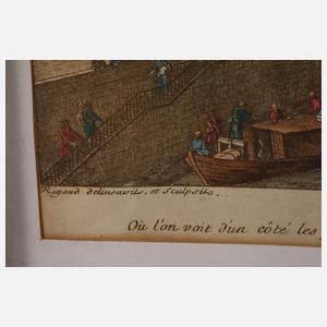 Biedermeierrahmen mit Parisansicht