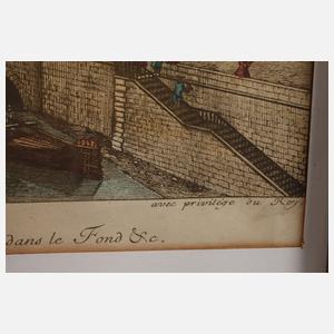 Biedermeierrahmen mit Parisansicht