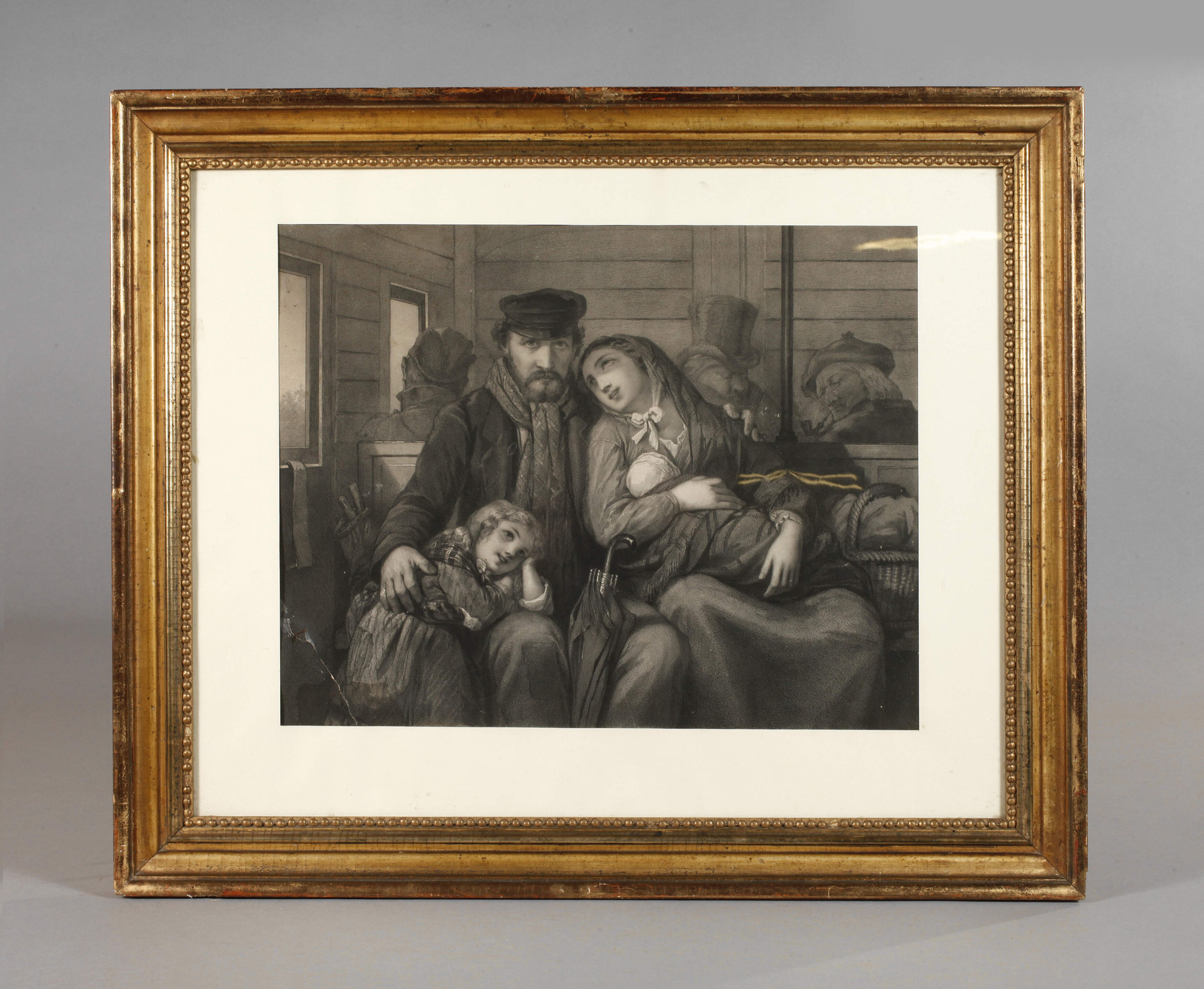 Leistenrahmen mit Familienbildnis