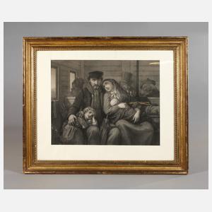 Leistenrahmen mit Familienbildnis