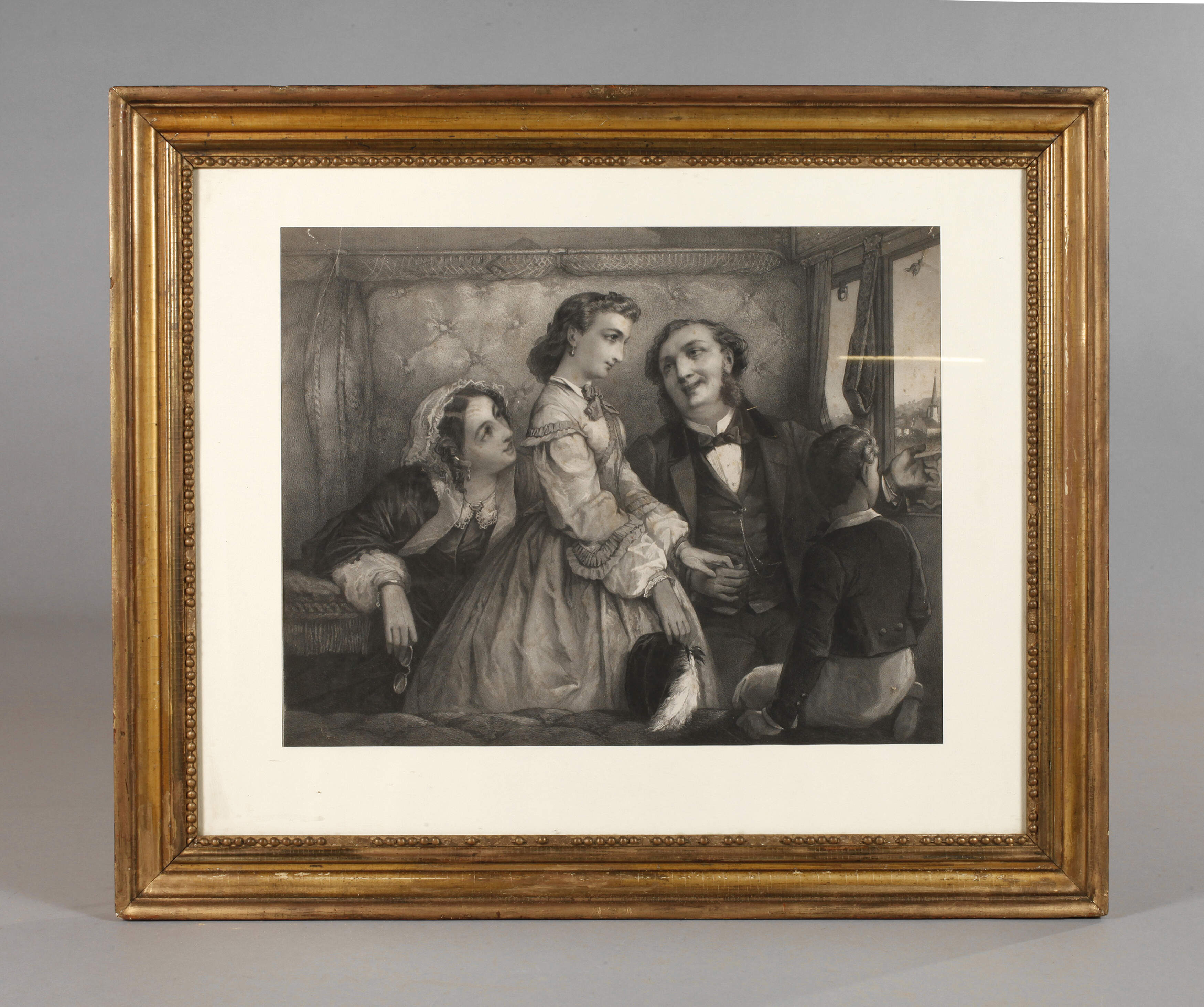 Leistenrahmen mit Familienbildnis