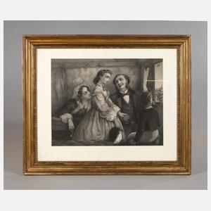 Leistenrahmen mit Familienbildnis