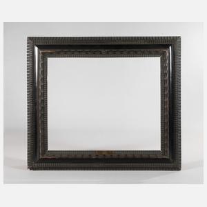 Flammleistenrahmen mit Schild Ludolf Backhuysen