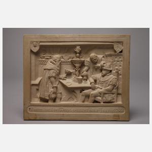 Historisierende Reliefplatte