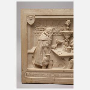 Historisierende Reliefplatte