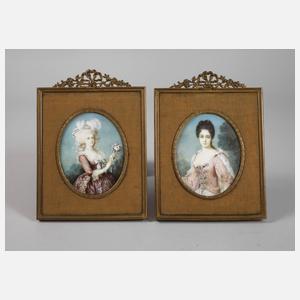 Zwei Miniaturportraits
