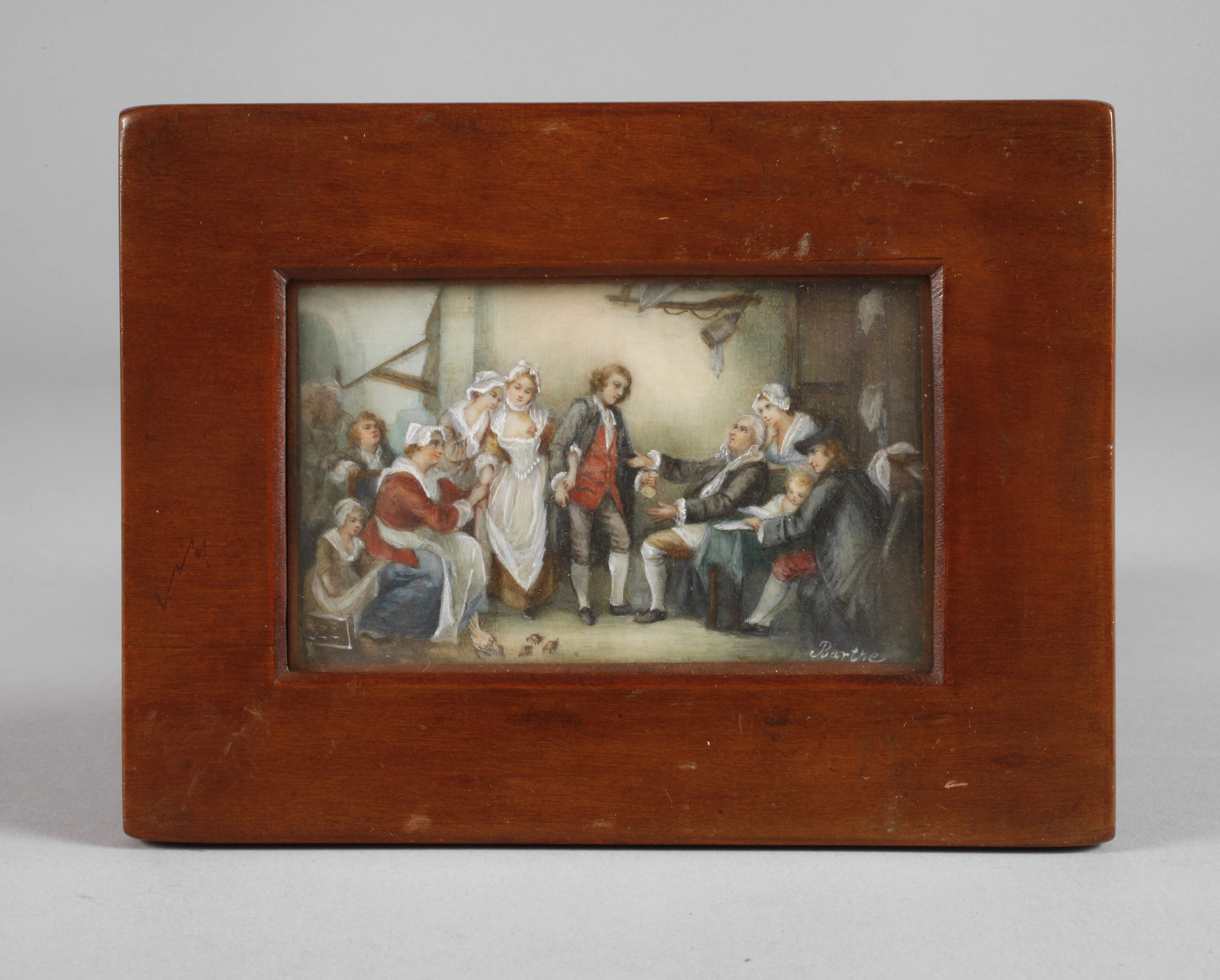 Barthe, Miniatur nach Greuze "Die Dorfbraut"