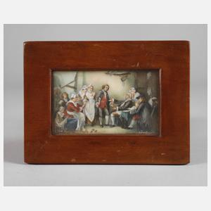 Barthe, Miniatur nach Greuze "Die Dorfbraut"