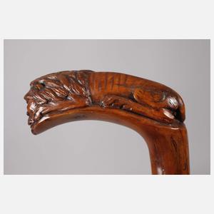 Geschnitzter Spazierstock