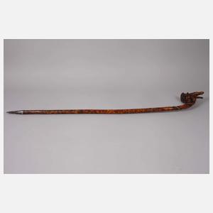 Geschnitzter Spazierstock