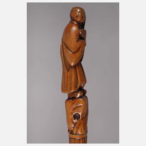 Geschnitzter Spazierstock