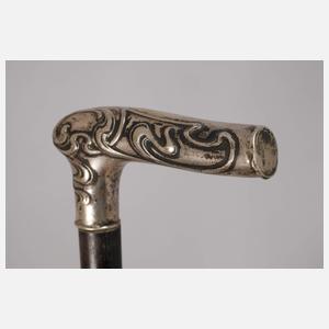 Spazierstock Silber