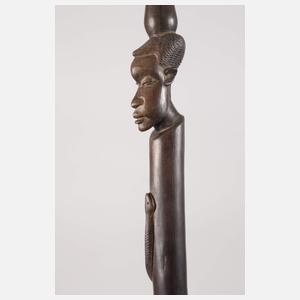 Geschnitzter Spazierstock