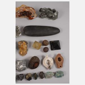 Sammlung Mineralien und Fossilien