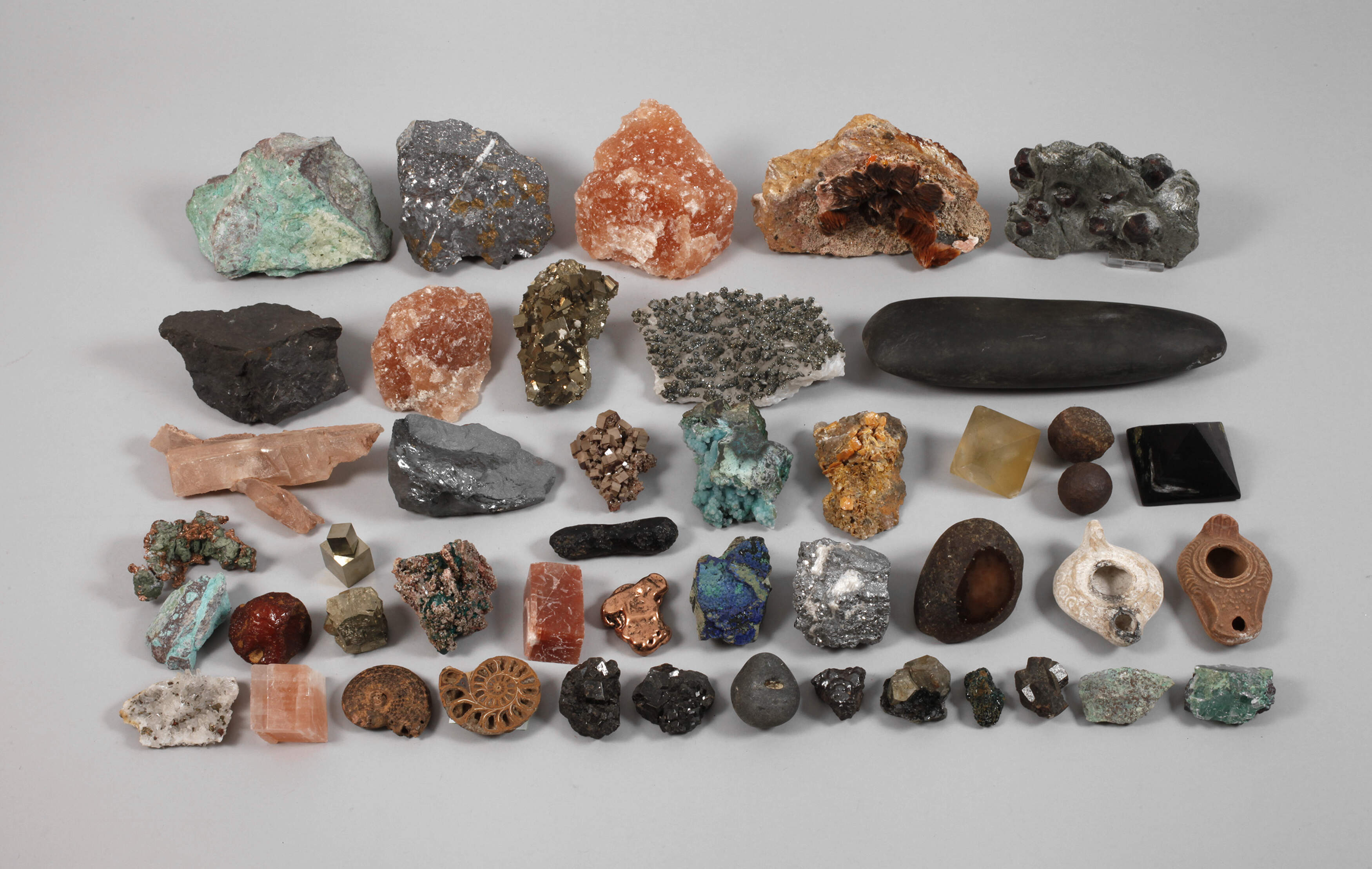 Sammlung Mineralien und Fossilien