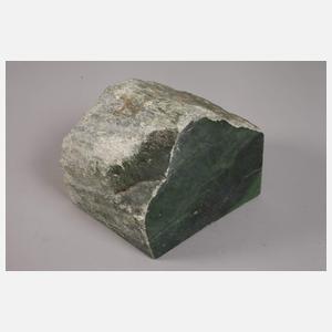 Grüner Jadeblock