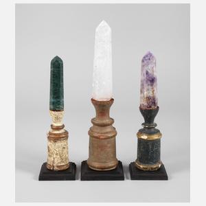 Drei Kunstkammerobjekte