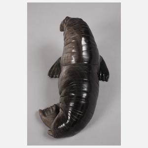 Steinschnitzerei Walross